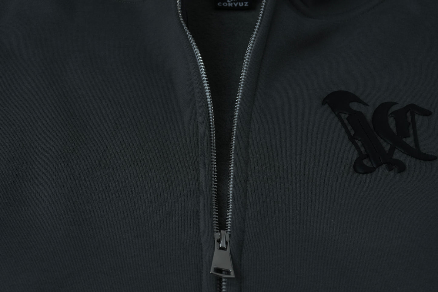 Aura Double Zip Hoodie - Mist Grey