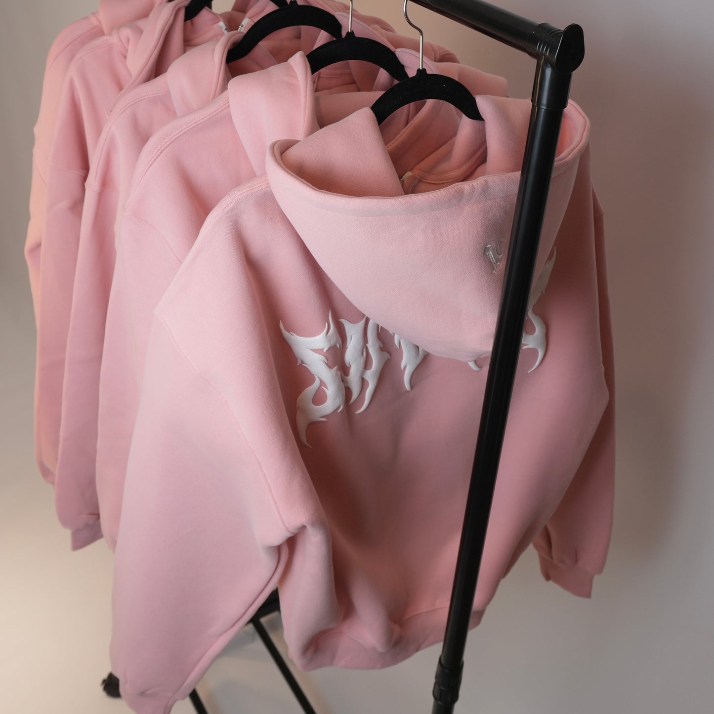 Aura Double Zip Hoodie - Flamingo