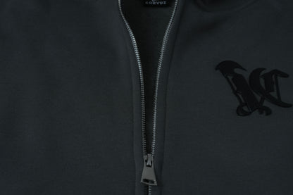 Aura Double Zip Hoodie - Mist Grey