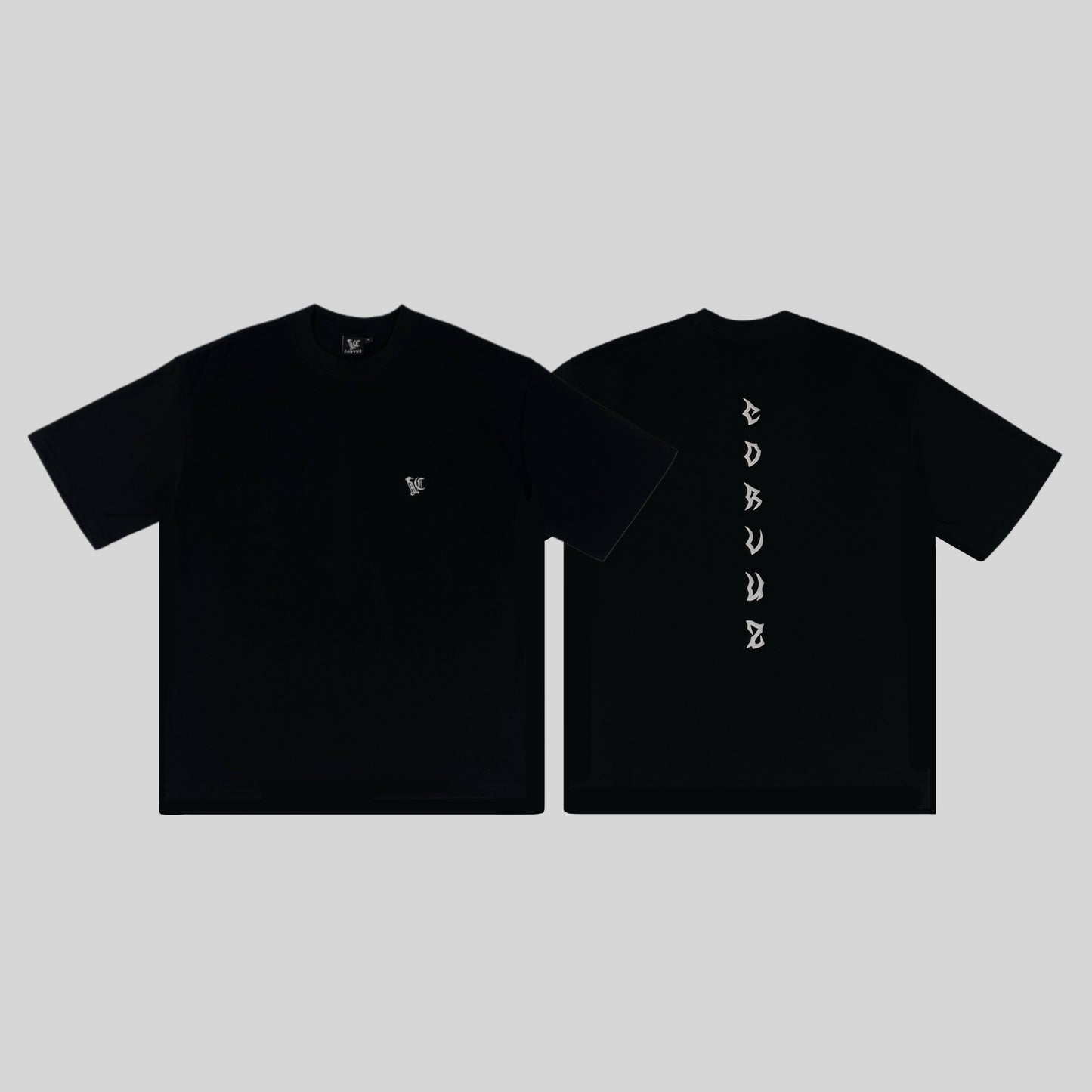 Corvuz Plain Box Tee - Black