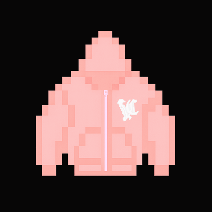 Aura Double Zip Hoodie - Flamingo