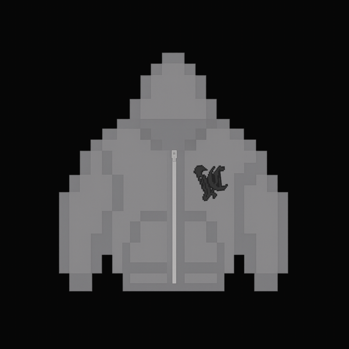 Aura Double Zip Hoodie - Mist Grey