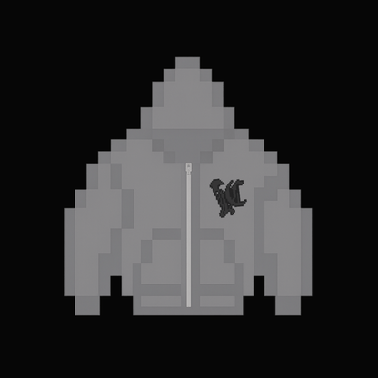 Aura Double Zip Hoodie - Mist Grey